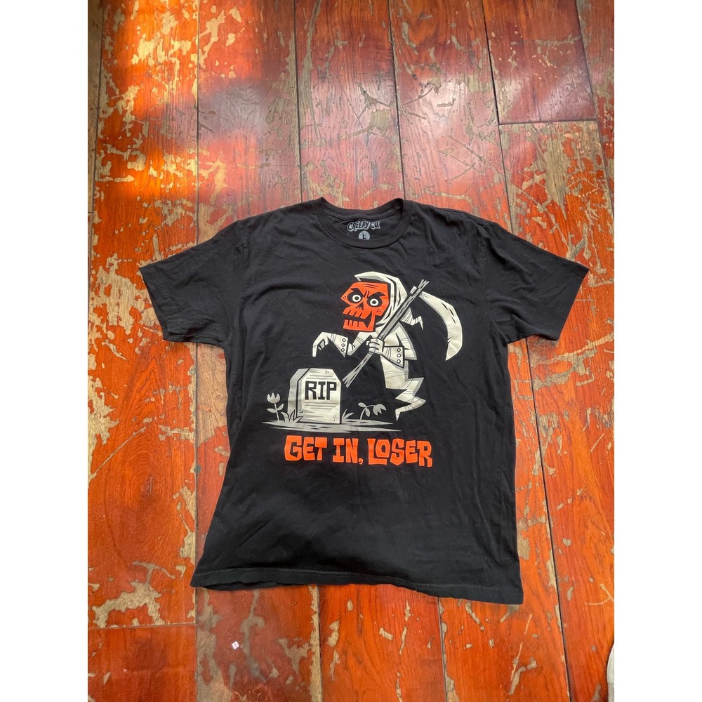 Grim reaper "get in loser" T-shirt